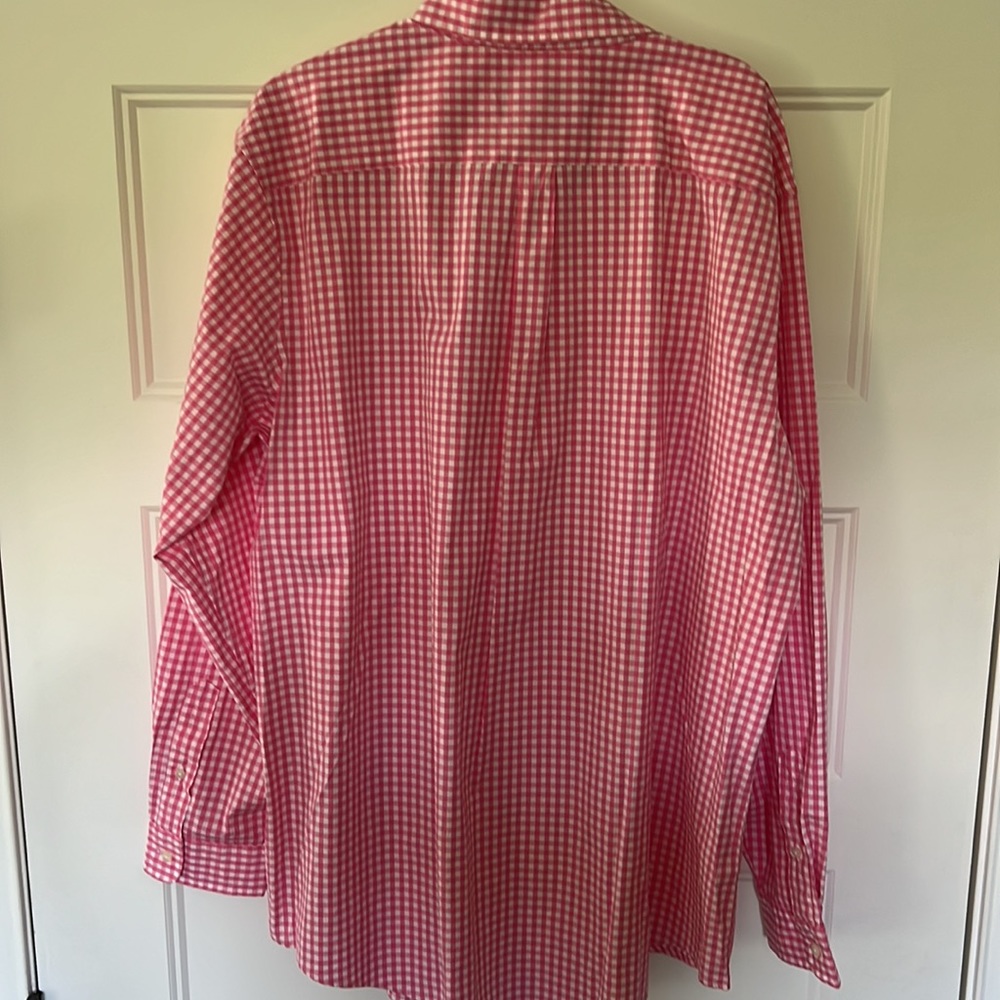 MENS LONG SLEVE PINK VINEYARD VINES CHECK SHIRT - Picture 5 of 6